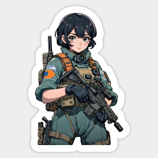 Tactical Girl Sticker